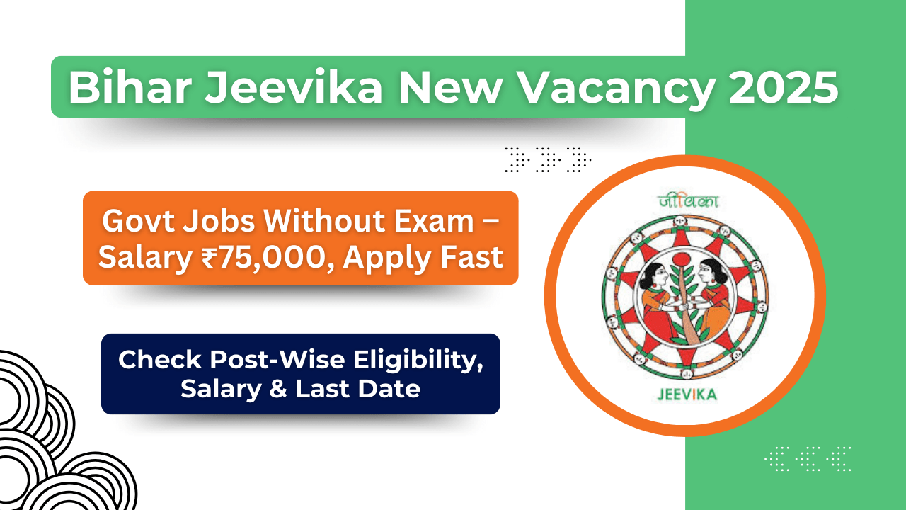 Bihar Jeevika New Vacancy 2025-2