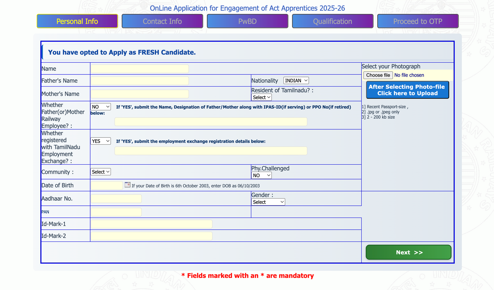 Integral Coach Factory Recruitment 2025