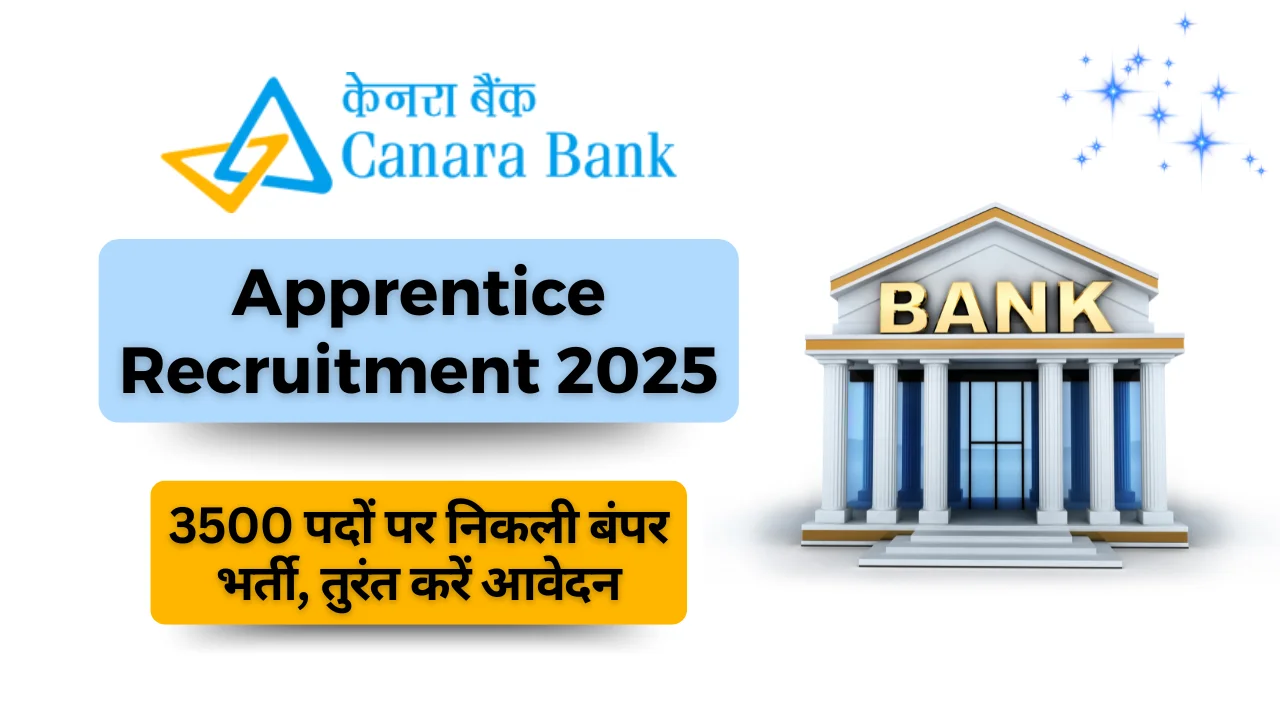 Canara Bank Apprentice Recruitment 2025