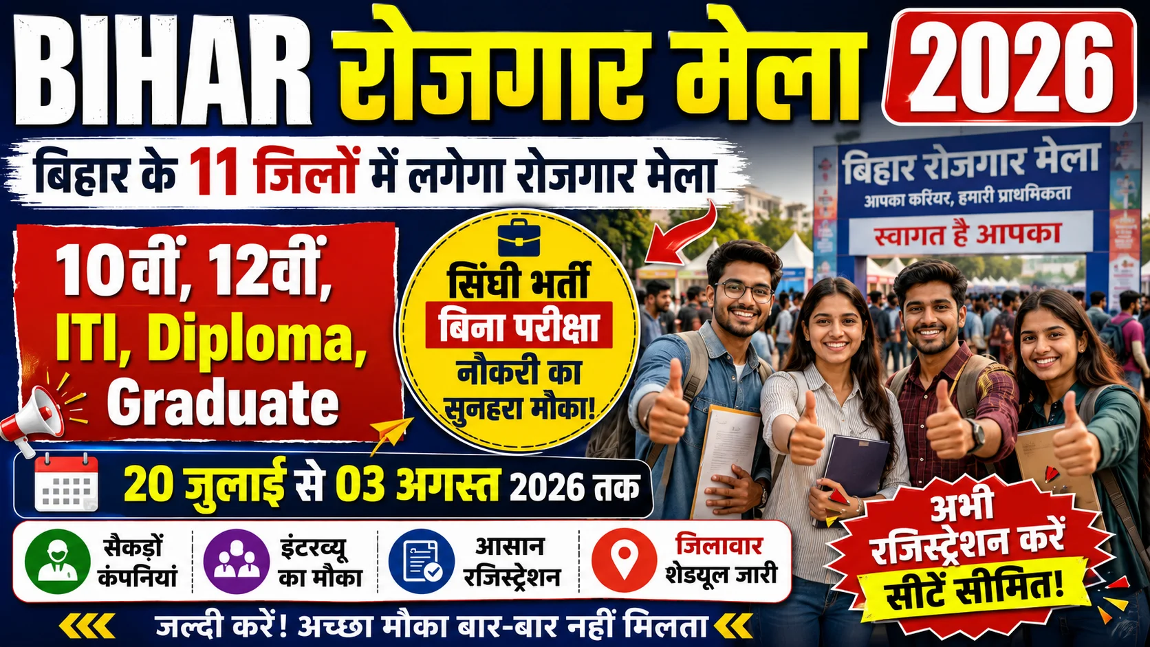 Bihar Rojgar Mela 2026