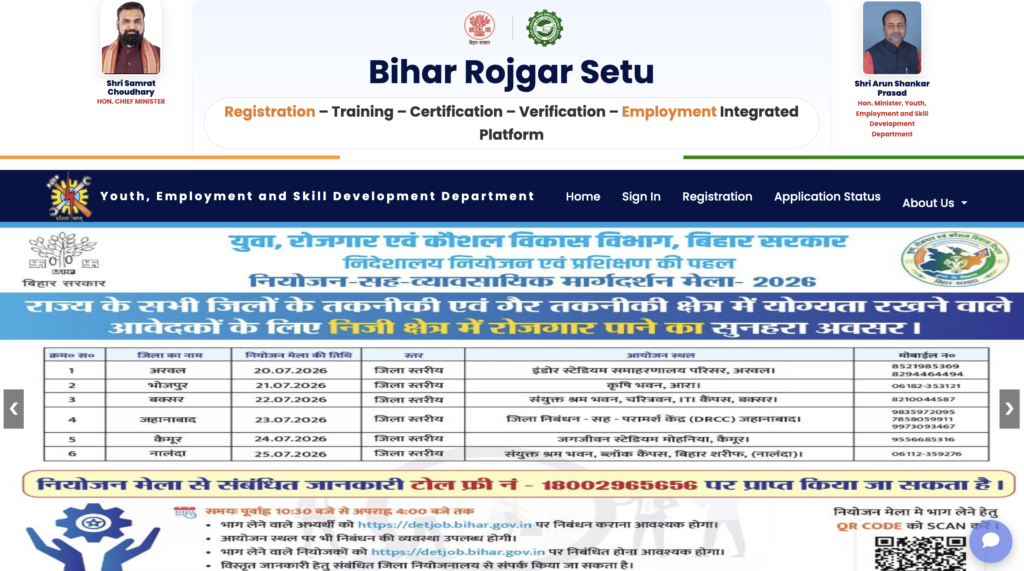 Bihar Rojgar Mela 2026