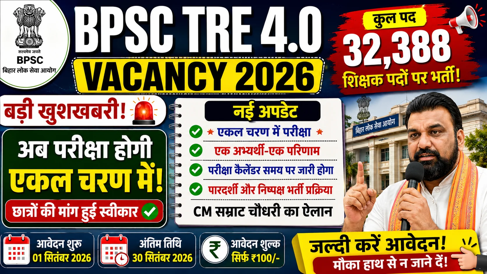 BPSC TRE 4.0 Vacancy 2026