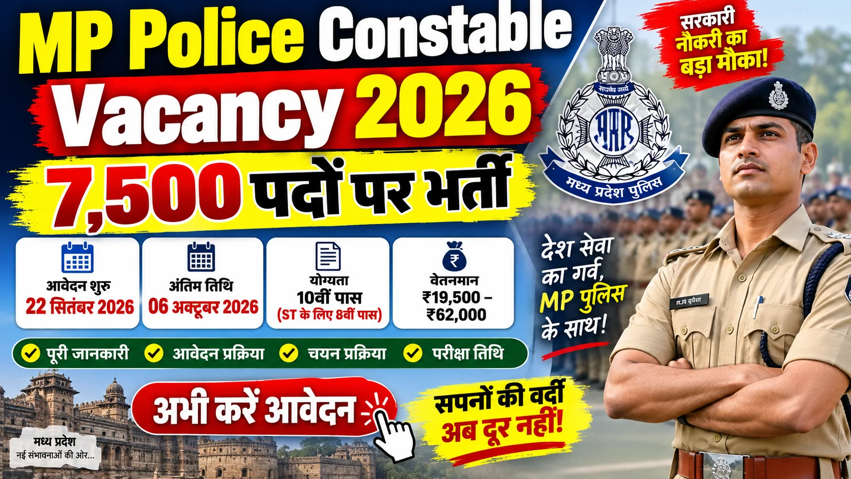 MP Police Constable Vacancy 2026